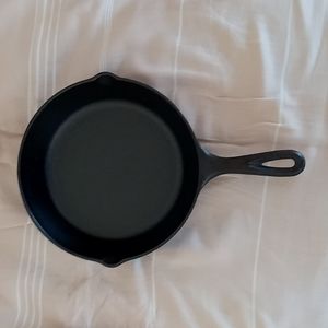 Lodge 8 Inch Seasoned Cast Iron Skillet 2 Spout Made in the USA Brand New